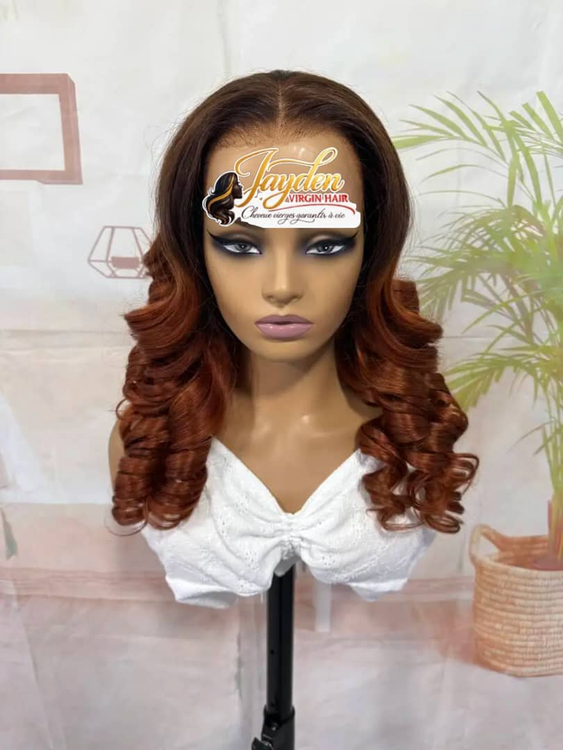 13x4 glueless wig transparent lace, taille 28
